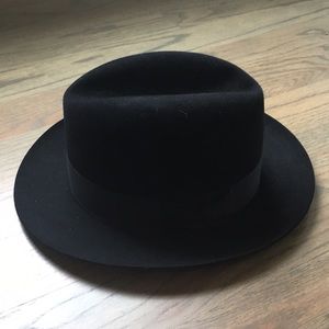 Lock and Company Hatters London Black Fedora Hat
